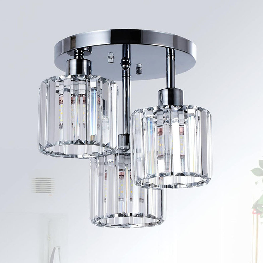 Lyvra – Lampe de plafond verre 3 lumières E27