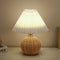 Aurevynn - Lampada da tavolo LED con paralume in rattan e tessuto conico