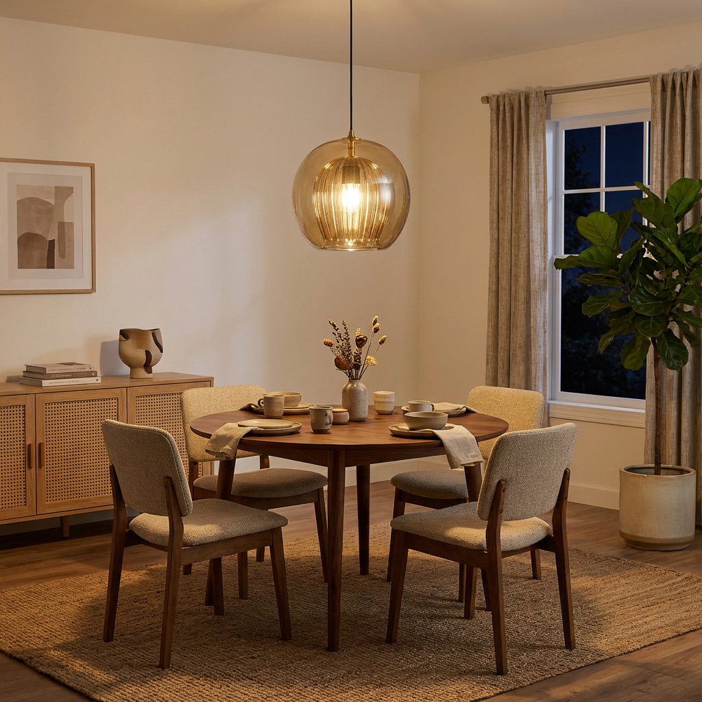 Pandra - Suspension LED en verre peint