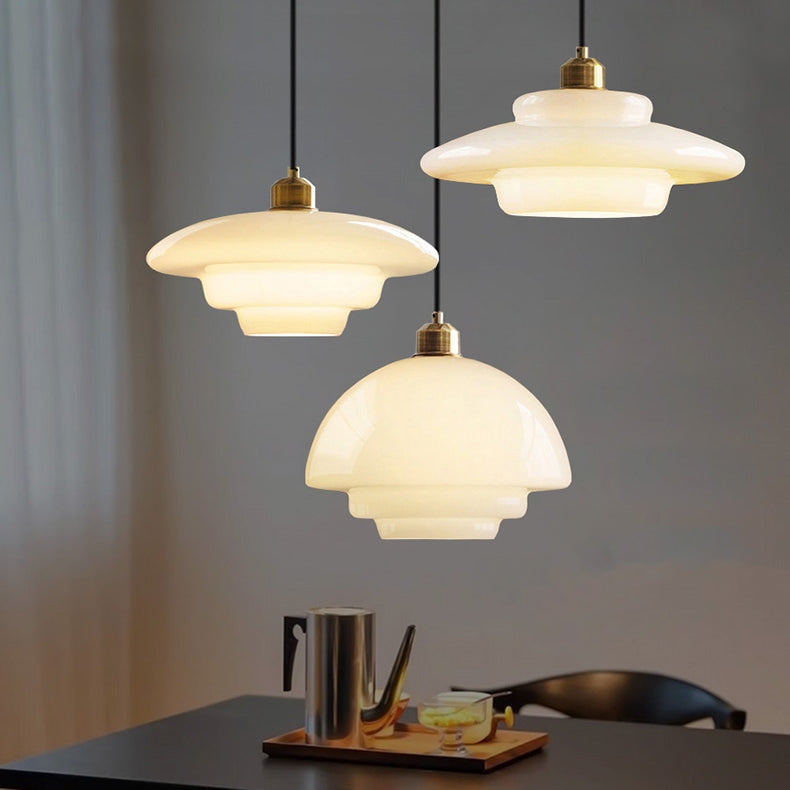 Lumioran - Lampada a sospensione in vetro minimalista nordica