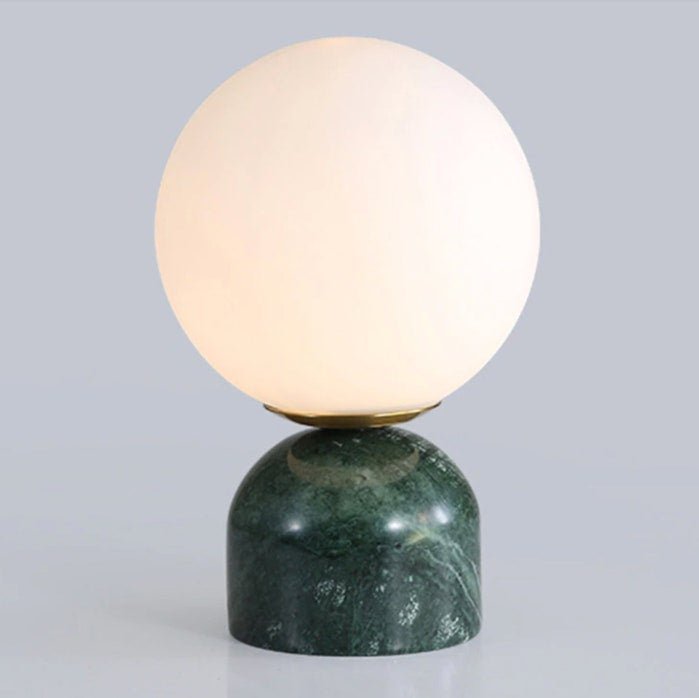 Dirella - Lampe de table sphérique contemporaine en marbre