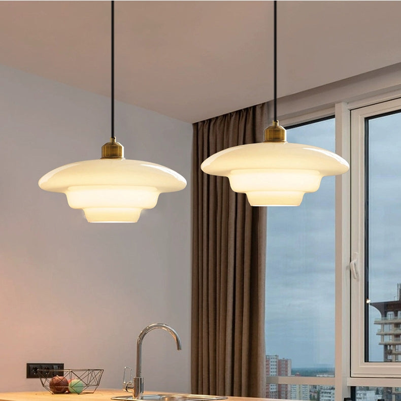 Lumioran - Lampada a sospensione in vetro minimalista nordica