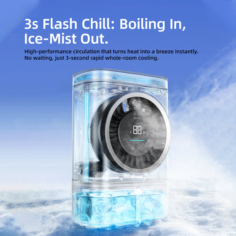 Climatiseur personnel portable mini ventilateur de bureau à brumisation rechargeable