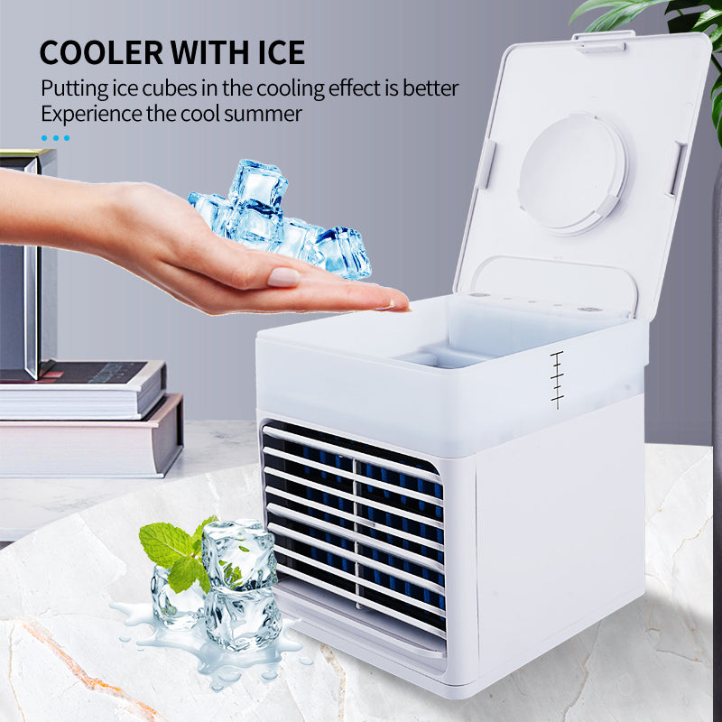 Mini refroidisseur d'air personnel évaporatif Ventilateur de bureau USB Humidificateur
