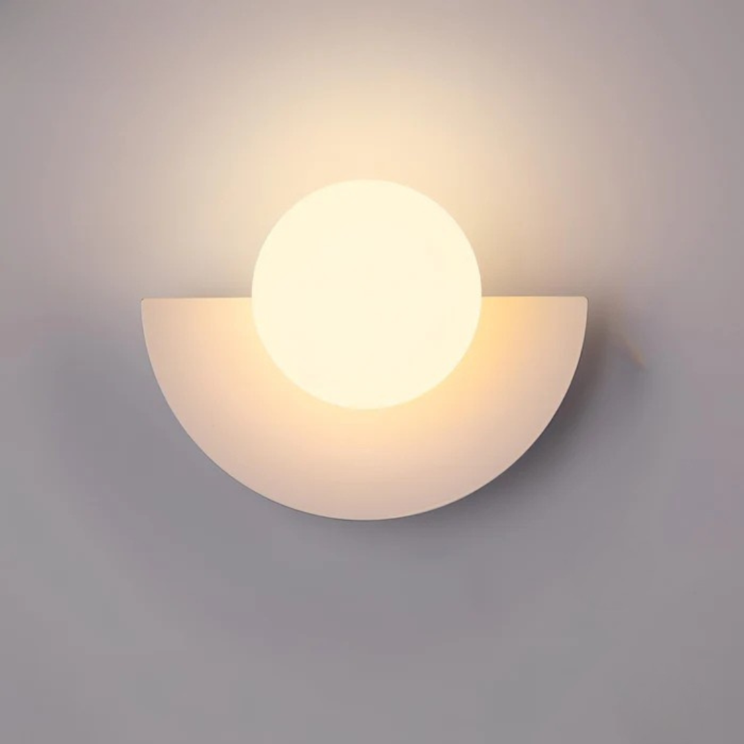 Doniar – Applique da parete LED minimalista moderna con globo in vetro 1 luce