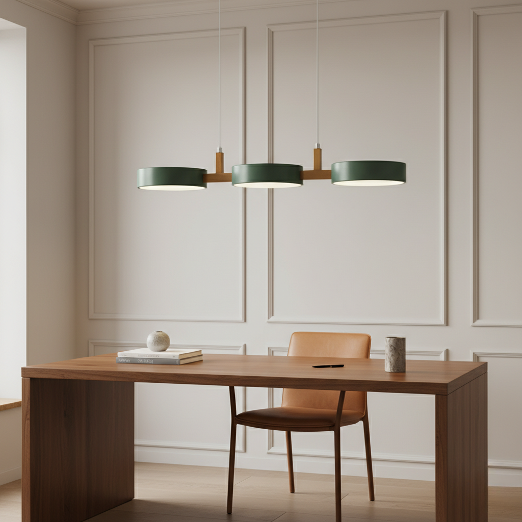 Trestra - Lampada a sospensione lineare design scandinavo per sala da pranzo e cucina