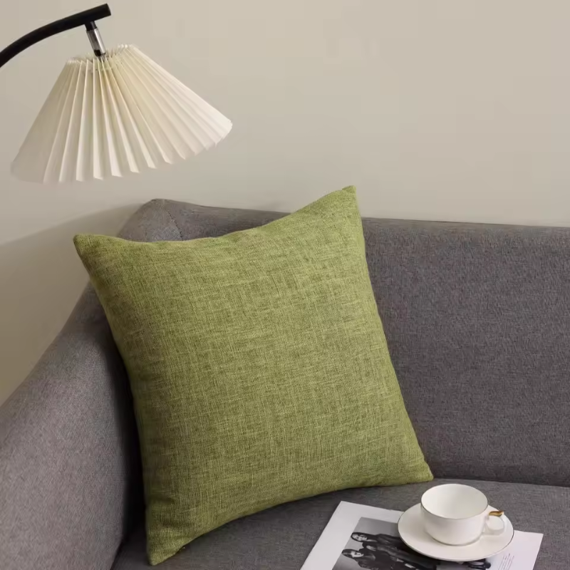 Square Cotton Linen Cushion Cover - Image 9