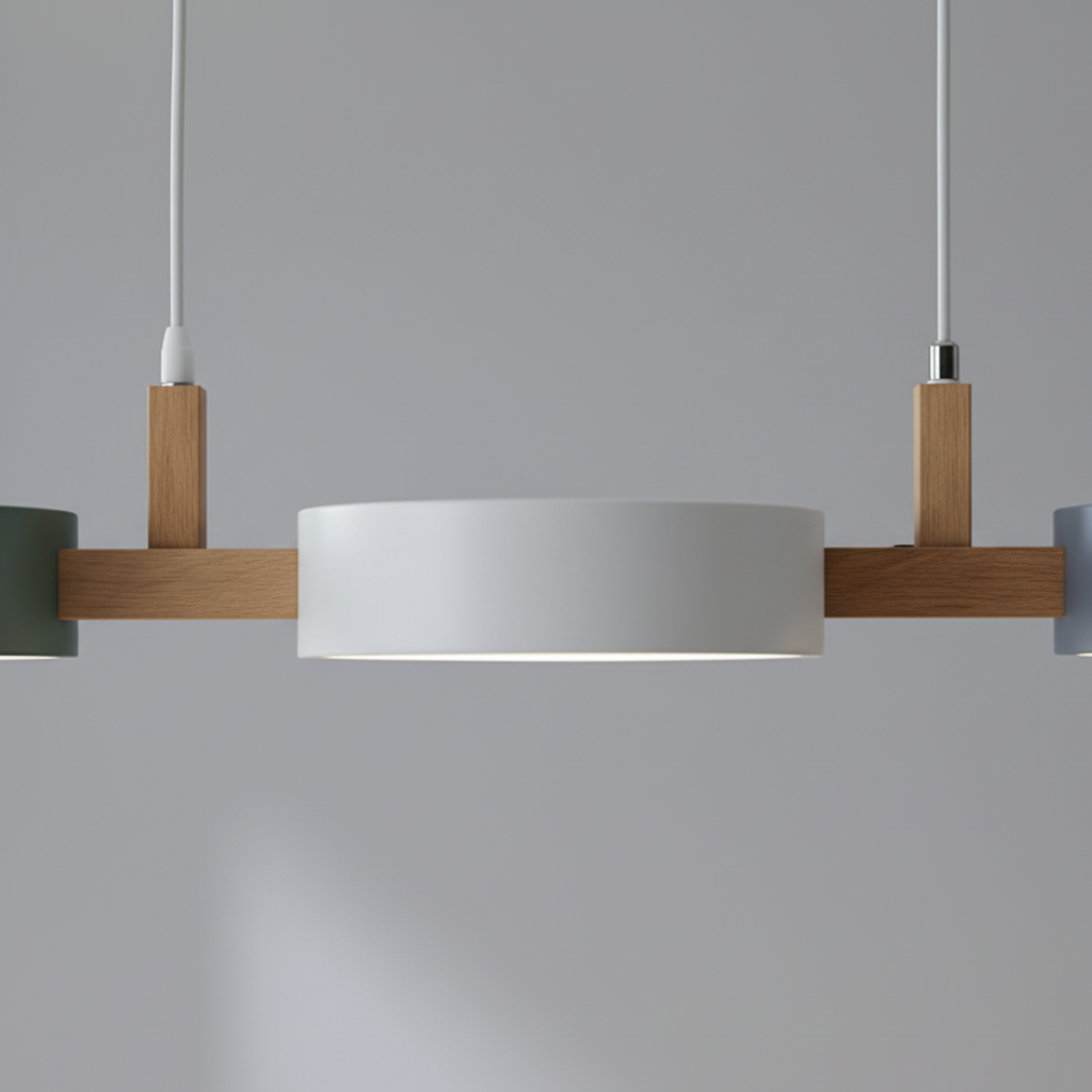 Trestra - Lampada a sospensione lineare design scandinavo per sala da pranzo e cucina