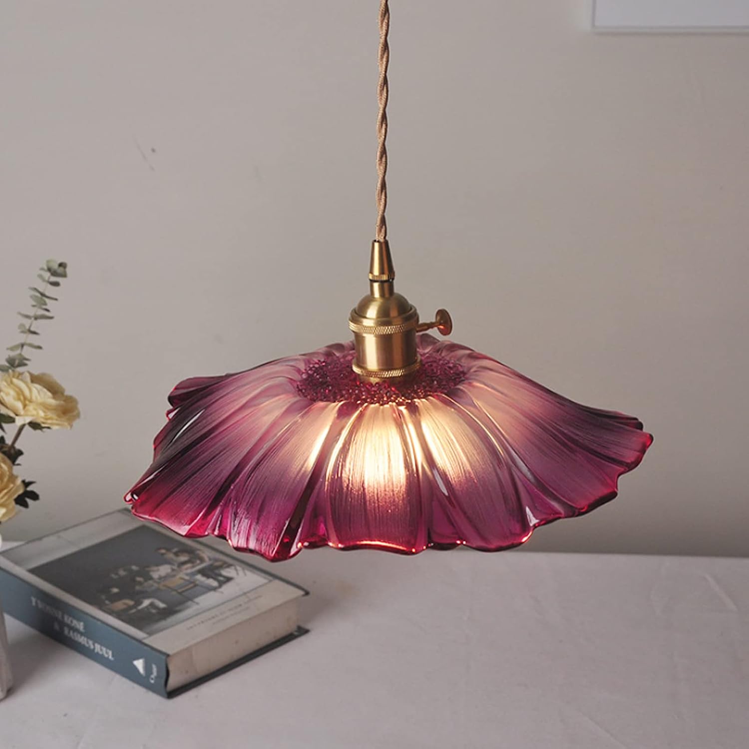 Vireto – Suspension en verre rétro