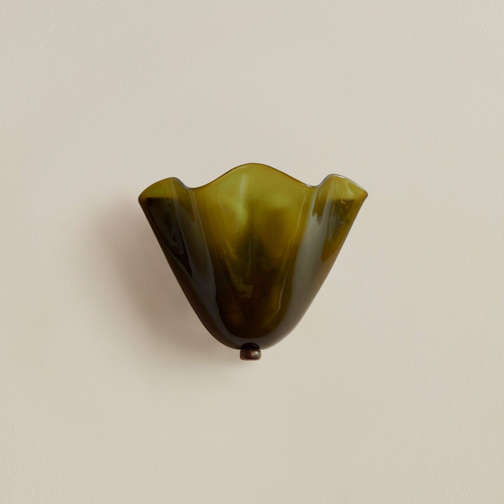 Stained Glass Shell Wall Sconce Art Deco LED - Image 14