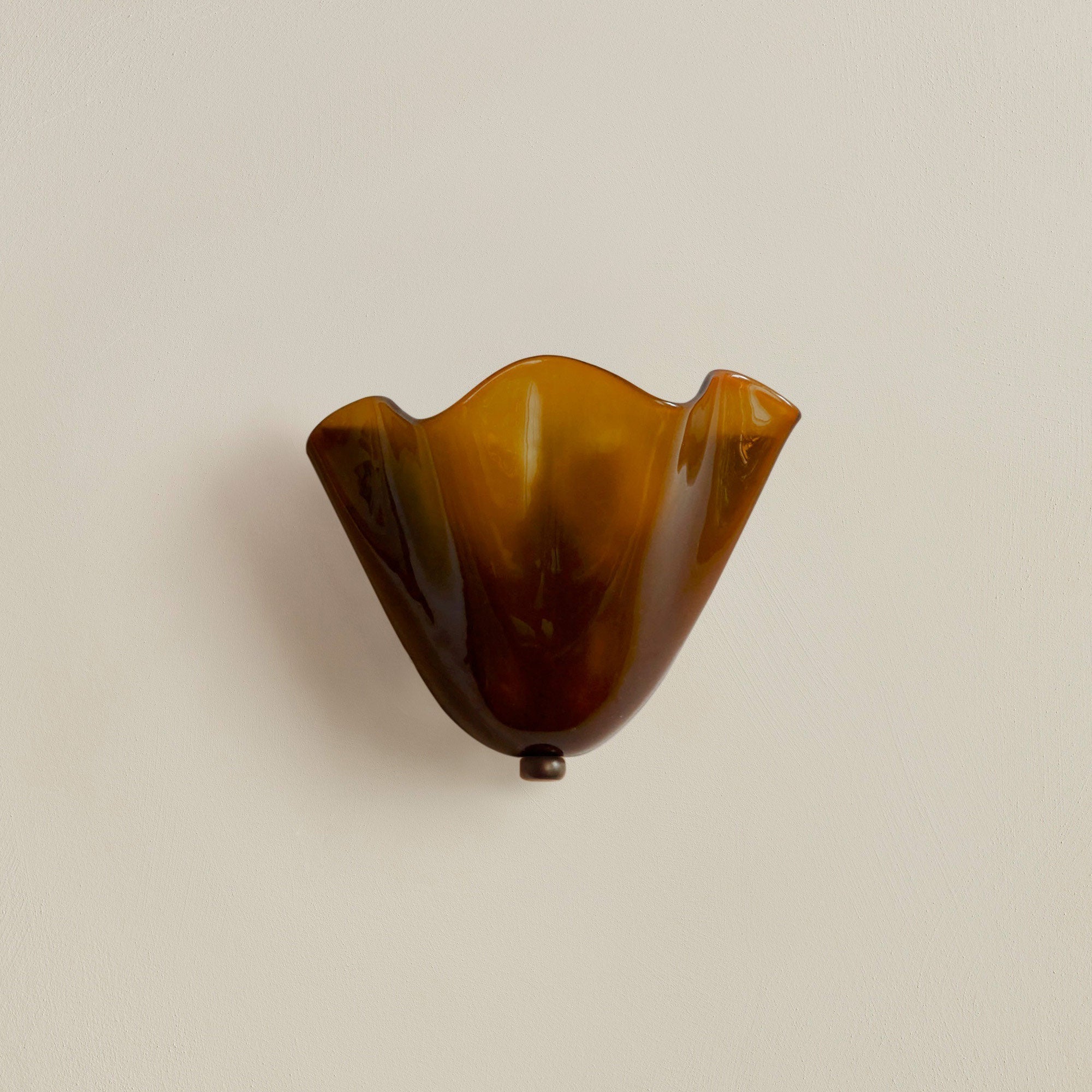 Stained Glass Shell Wall Sconce Art Deco LED - Image 7