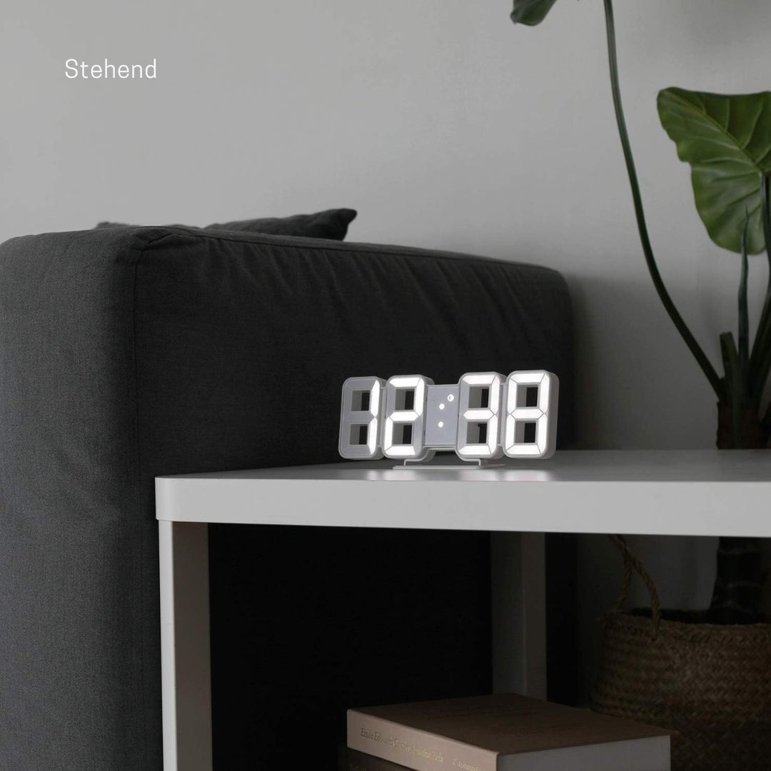 Vevora – Horloge murale numérique LED 3D avec USB