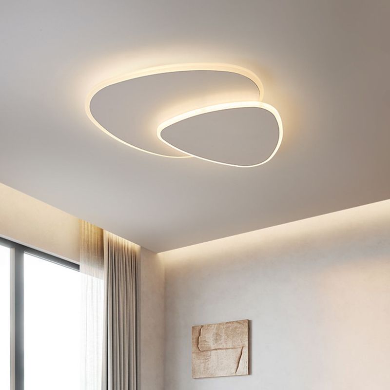 Aliven – Plafonnier moderne blanc métal acrylique