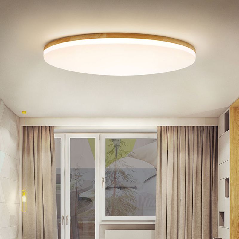 Arun – Plafonnier LED en bois pour salon/chambre