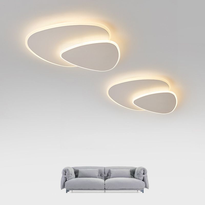 Aliven – Plafonnier moderne blanc métal acrylique