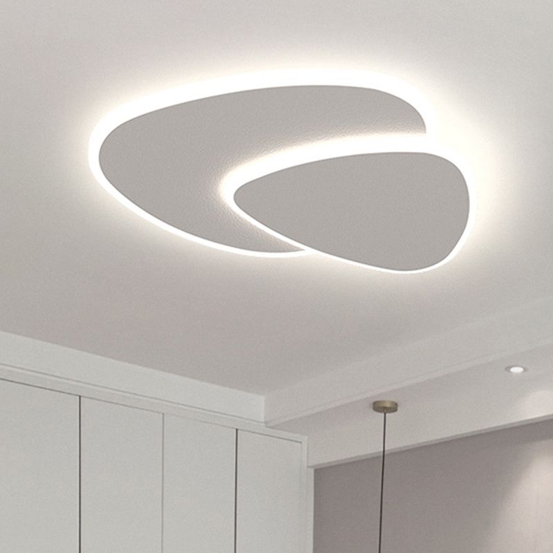 Aliven – Plafonnier moderne blanc métal acrylique