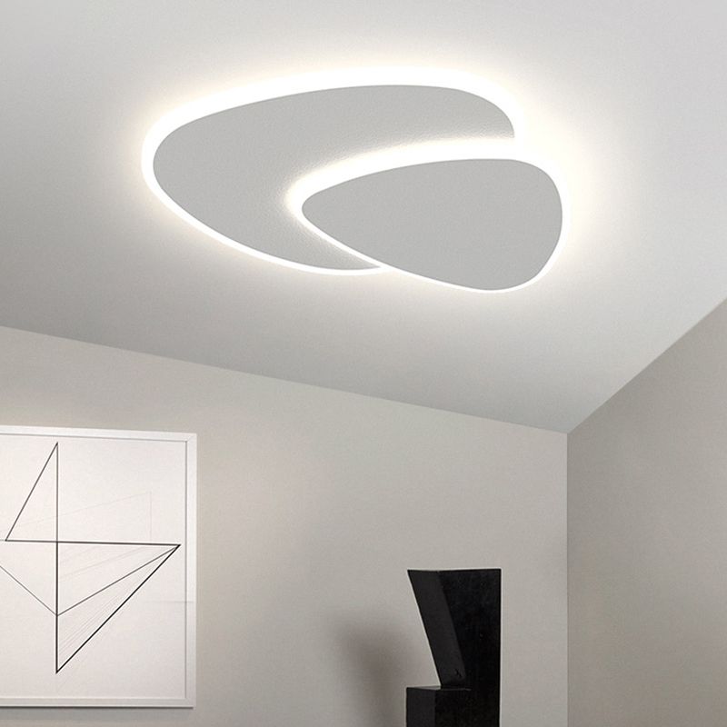 Aliven – Plafonnier moderne blanc métal acrylique