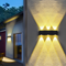 Aurivex - Lampada da parete solare LED bianco caldo per esterni