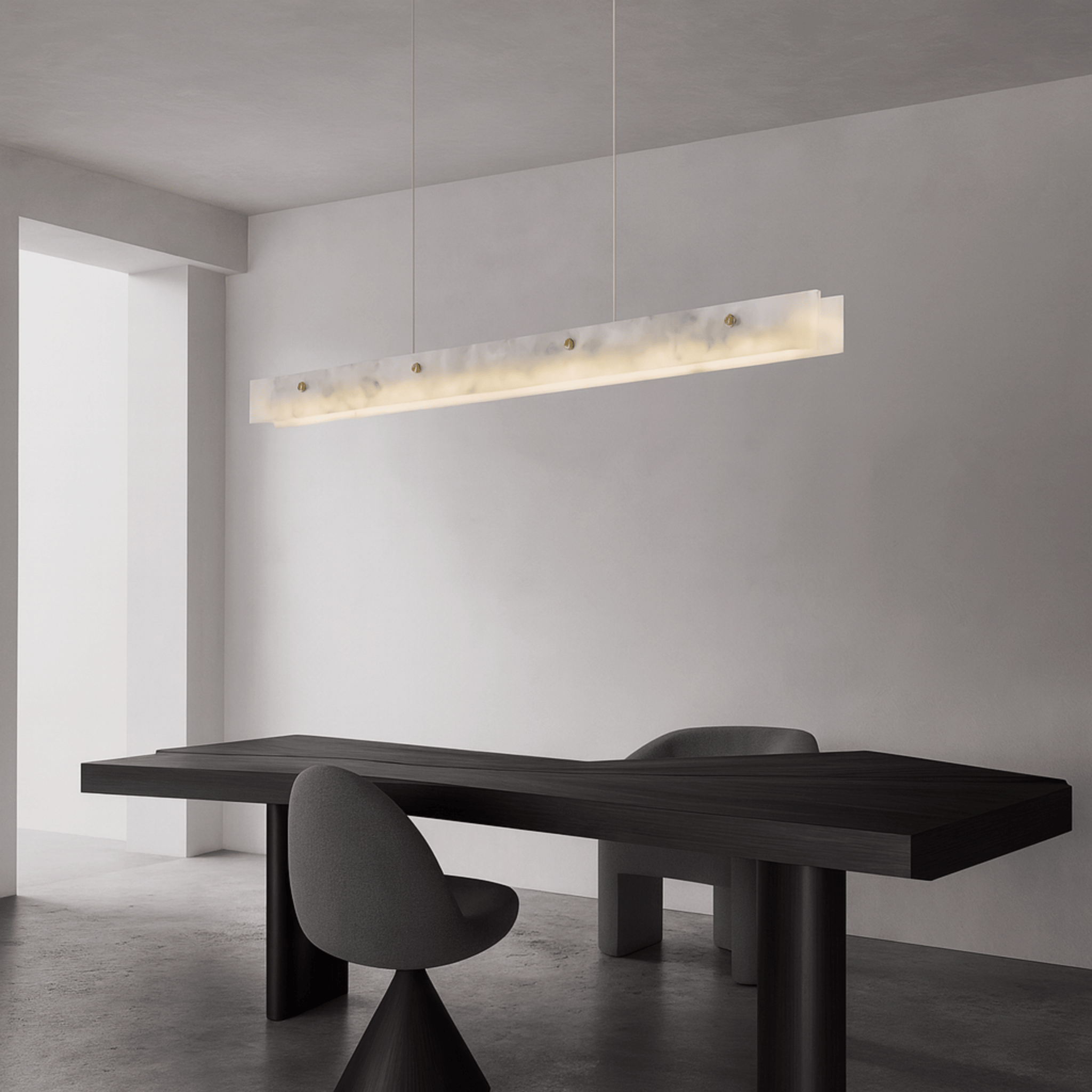 Lusinea - Suspension linéaire en marbre