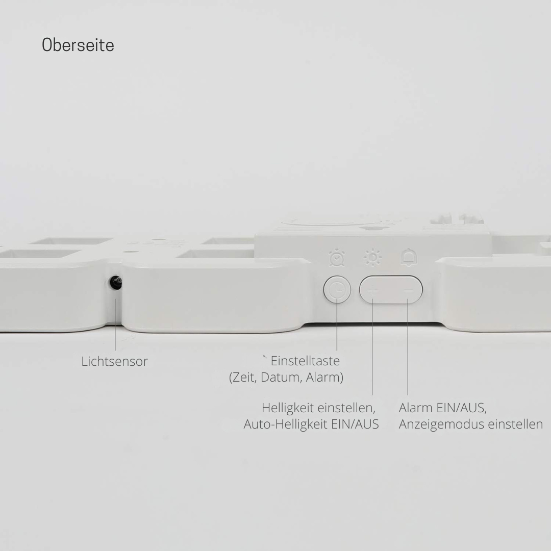 Vevora – Horloge murale numérique LED 3D avec USB