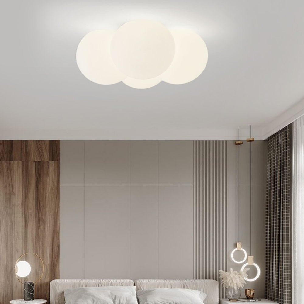 Dimban - Lampada da soffitto moderna a bolle bianche a forma di nuvola