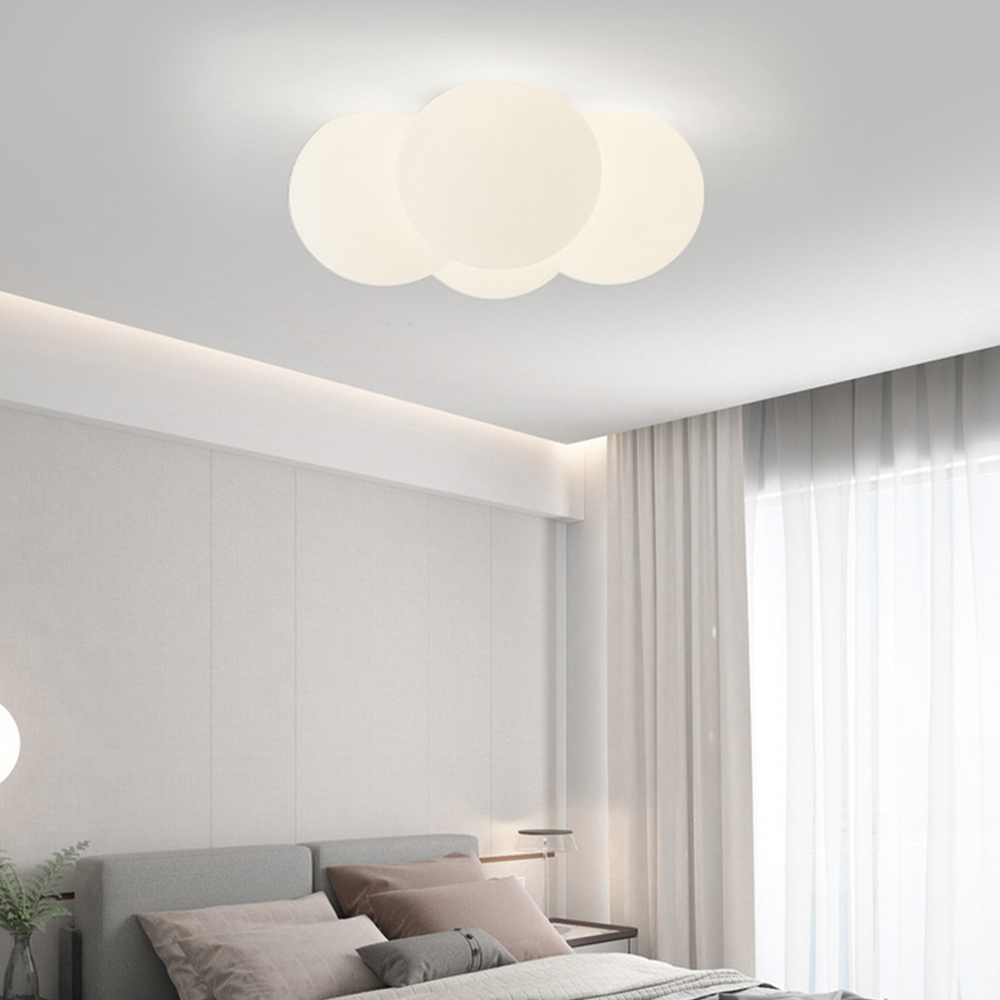 Dimban - Lampada da soffitto moderna a bolle bianche a forma di nuvola