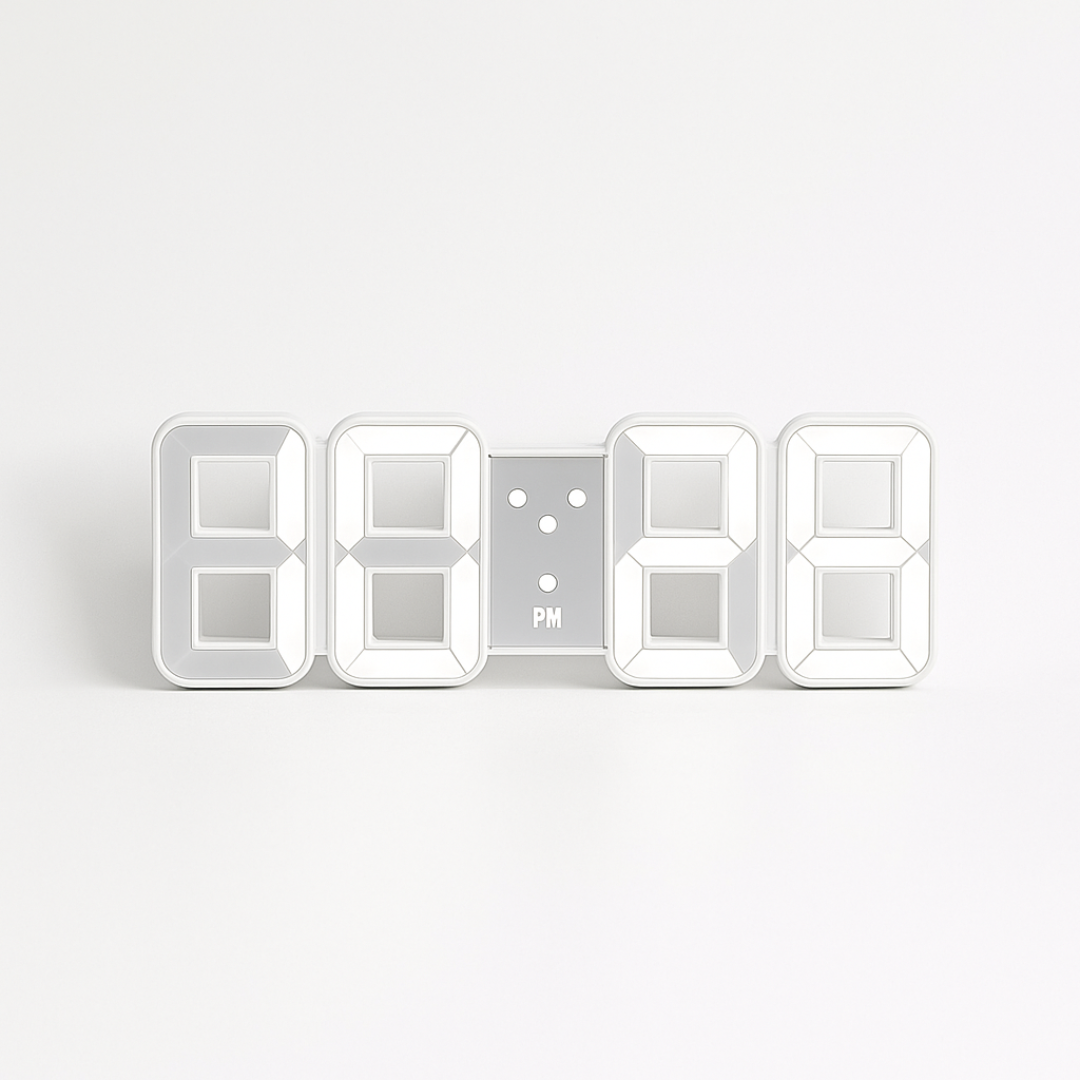 Vevora – Horloge murale numérique LED 3D avec USB