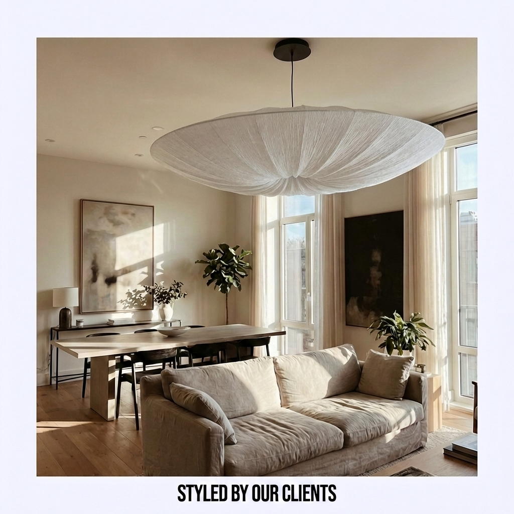Avenort - Suspension fine en tissu Wabi Sabi