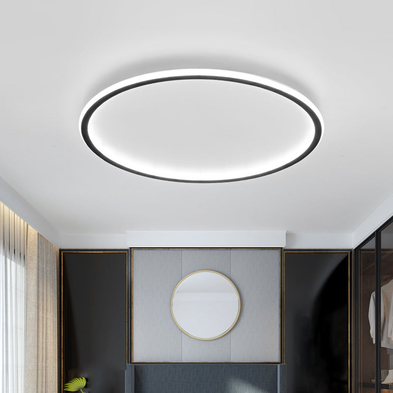 Scandinavian Round LED Flush Mount Ceiling Lamp - Image 7