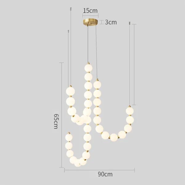 Celestique – Lampadario a catena sospeso