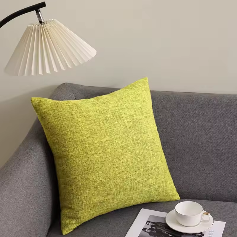 Square Cotton Linen Cushion Cover - Image 14