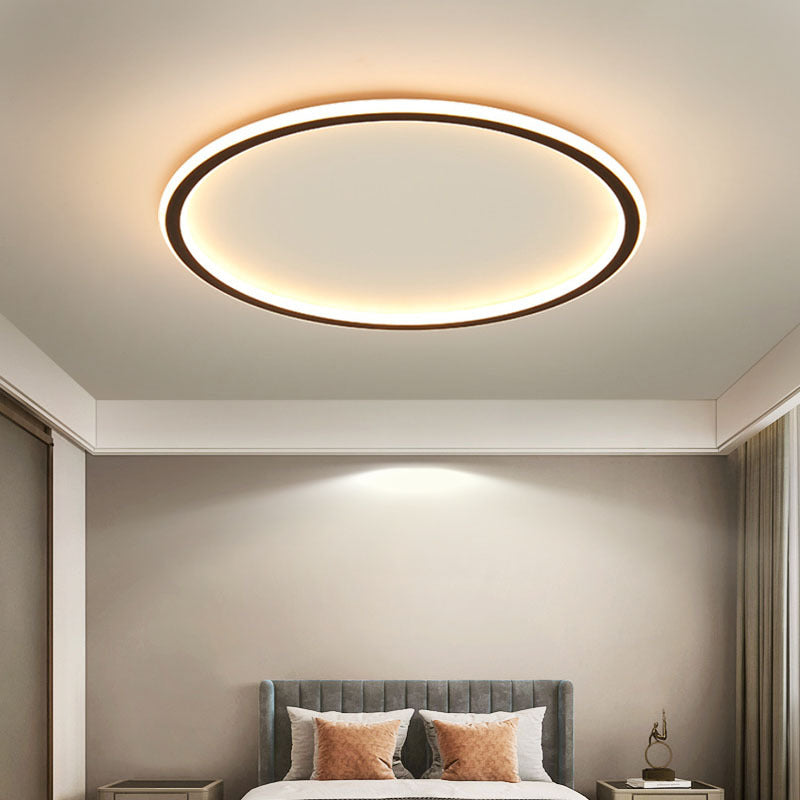 Scandinavian Round LED Flush Mount Ceiling Lamp
