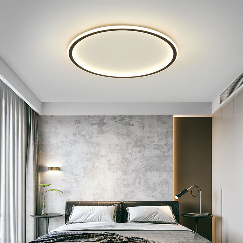 Scandinavian Round LED Flush Mount Ceiling Lamp - Image 5