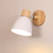 Nelvira – Lampada da parete LED minimalista in legno a forma di cono