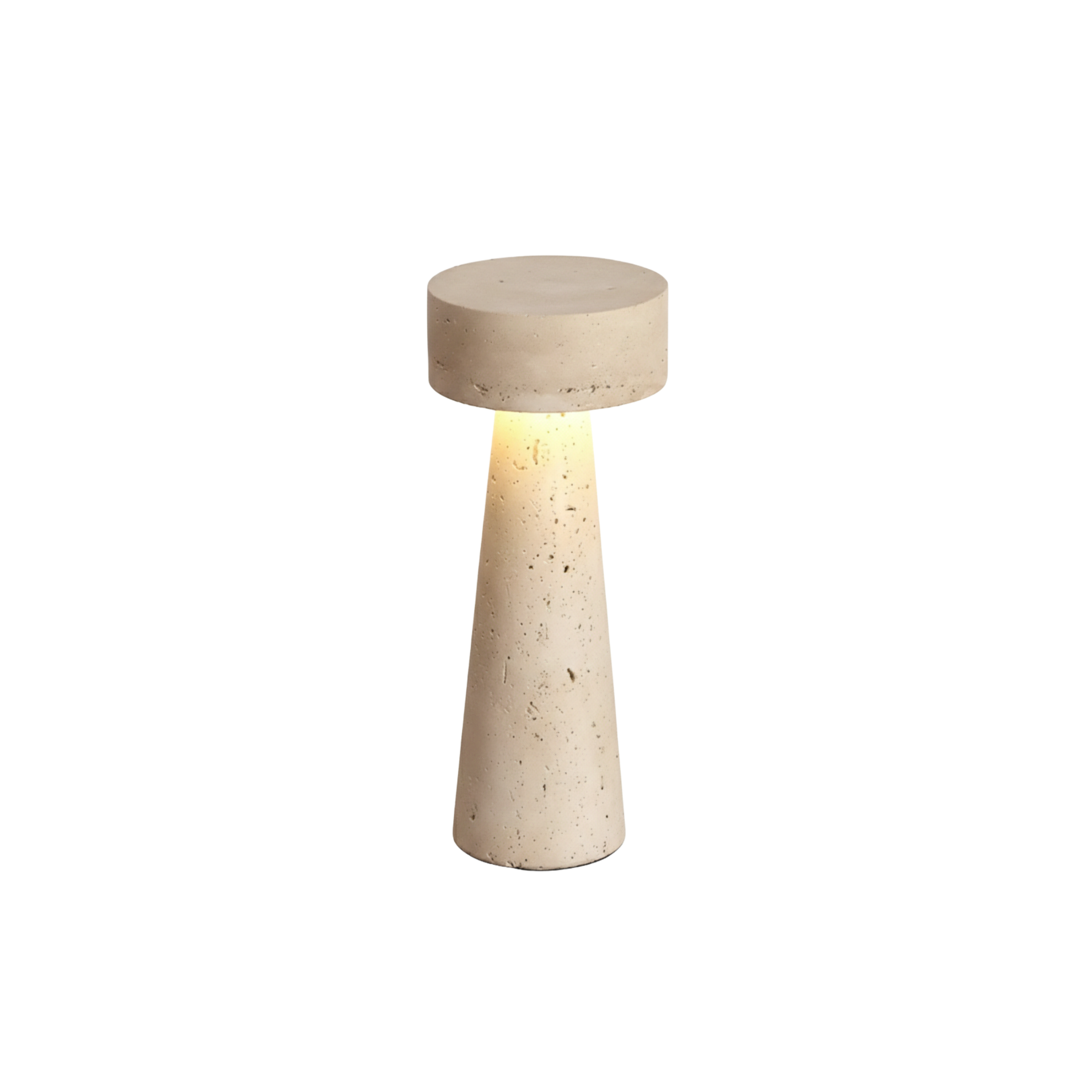 Andren – Lampada da tavolo in travertino con LED