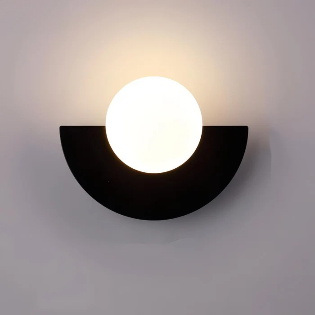 Doniar – Applique da parete LED minimalista moderna con globo in vetro 1 luce