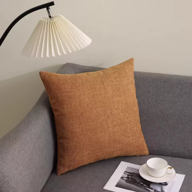 Square Cotton Linen Cushion Cover - Image 8