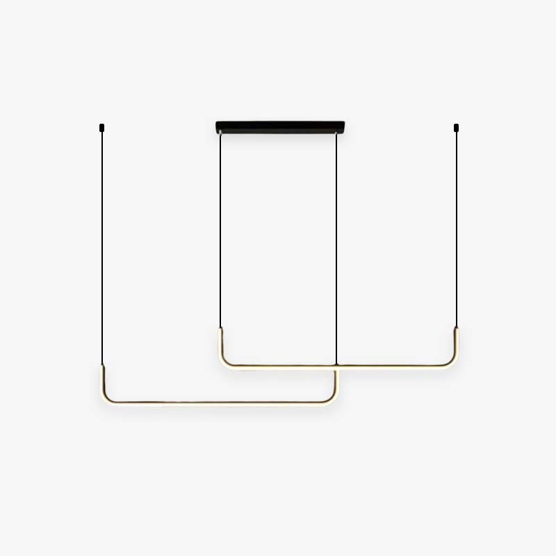 Elysian – Lampada a sospensione LED moderna in oro e nero