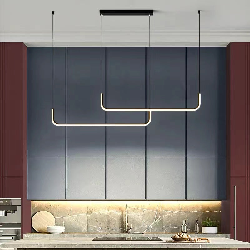 Elysian – Lampada a sospensione LED moderna in oro e nero