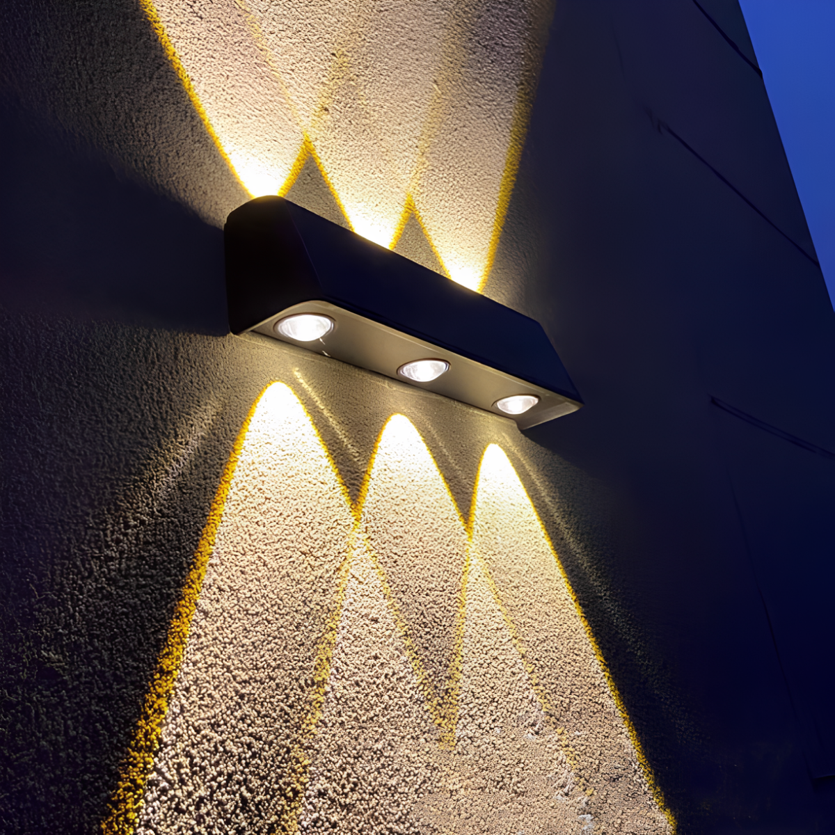 Aurivex - Lampada da parete solare LED bianco caldo per esterni