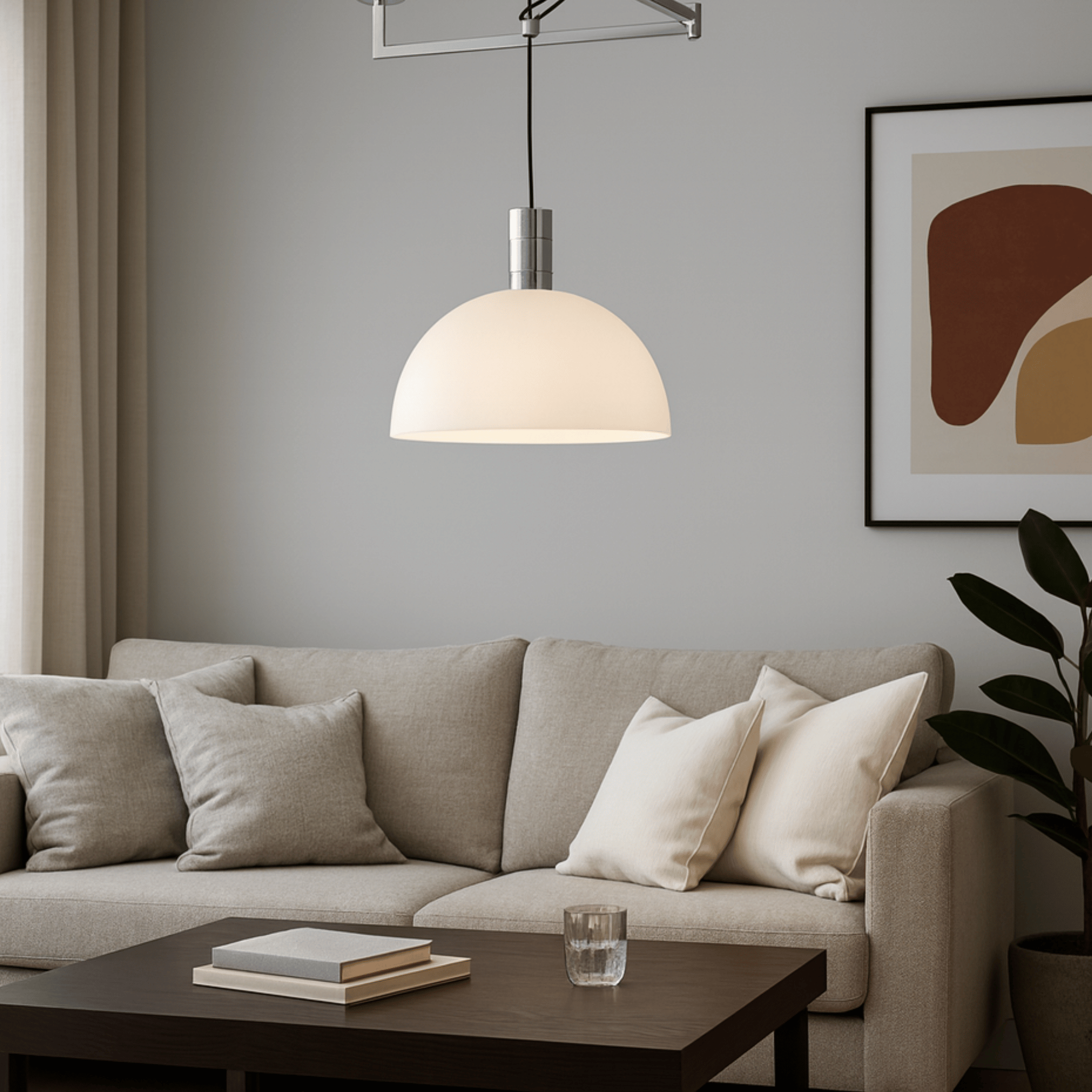 Nordlumea – Lampada a sospensione con braccio oscillante regolabile