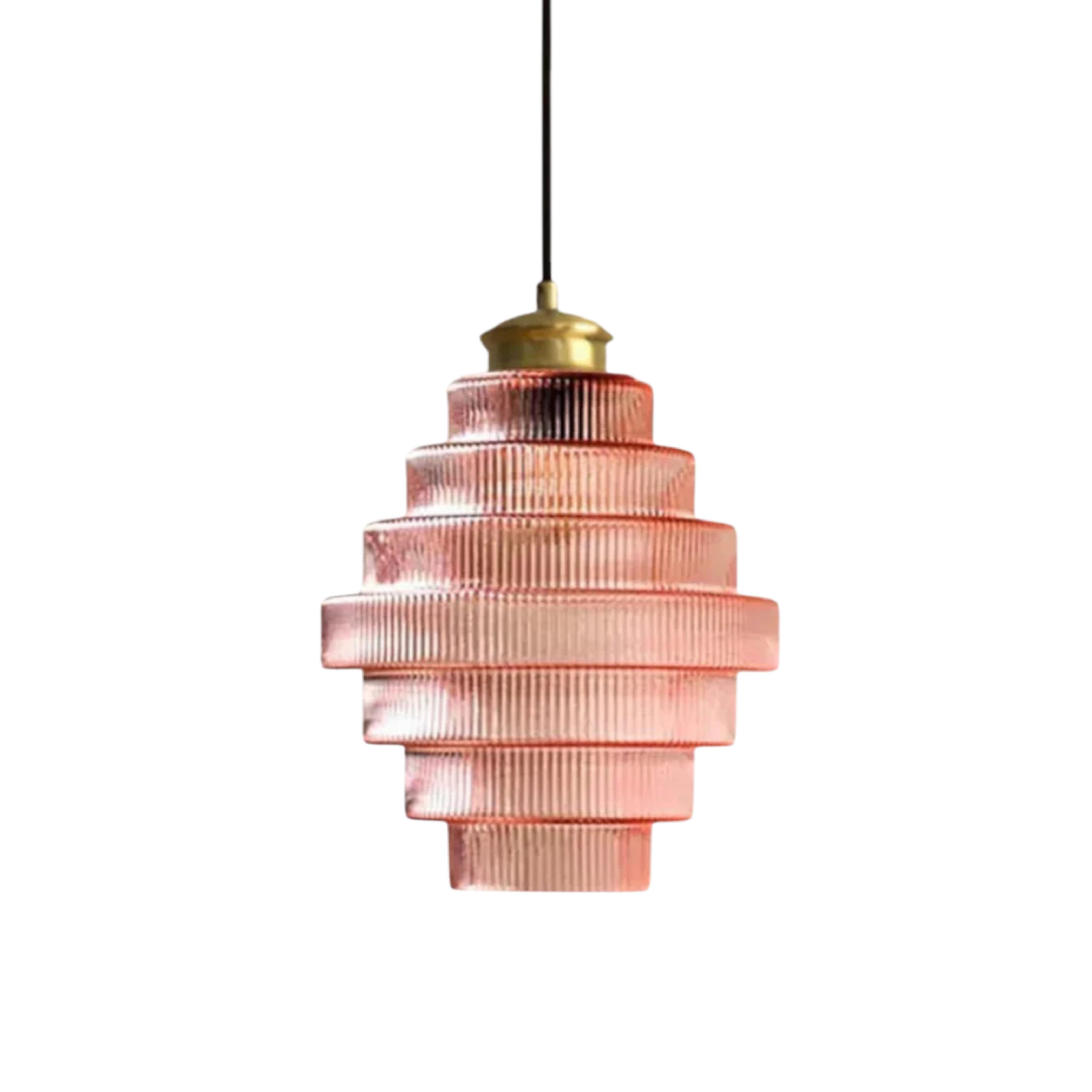 Vindan - Lampada a sospensione vintage a più livelli in vetro