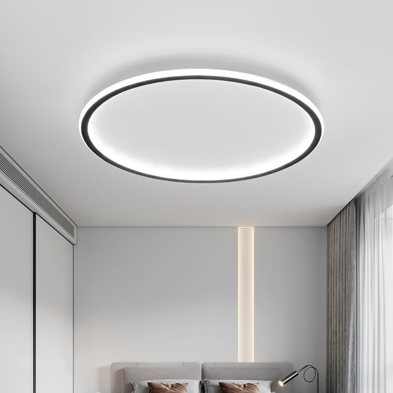 Scandinavian Round LED Flush Mount Ceiling Lamp - Image 8
