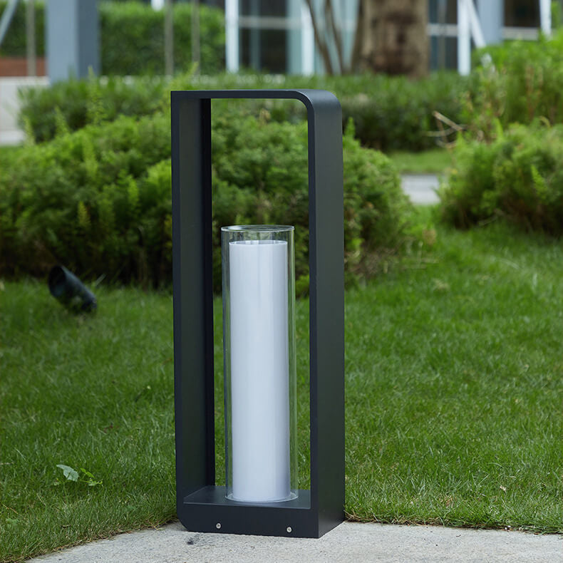 Donrain - Lampe de pelouse étanche LED cadre carré minimaliste