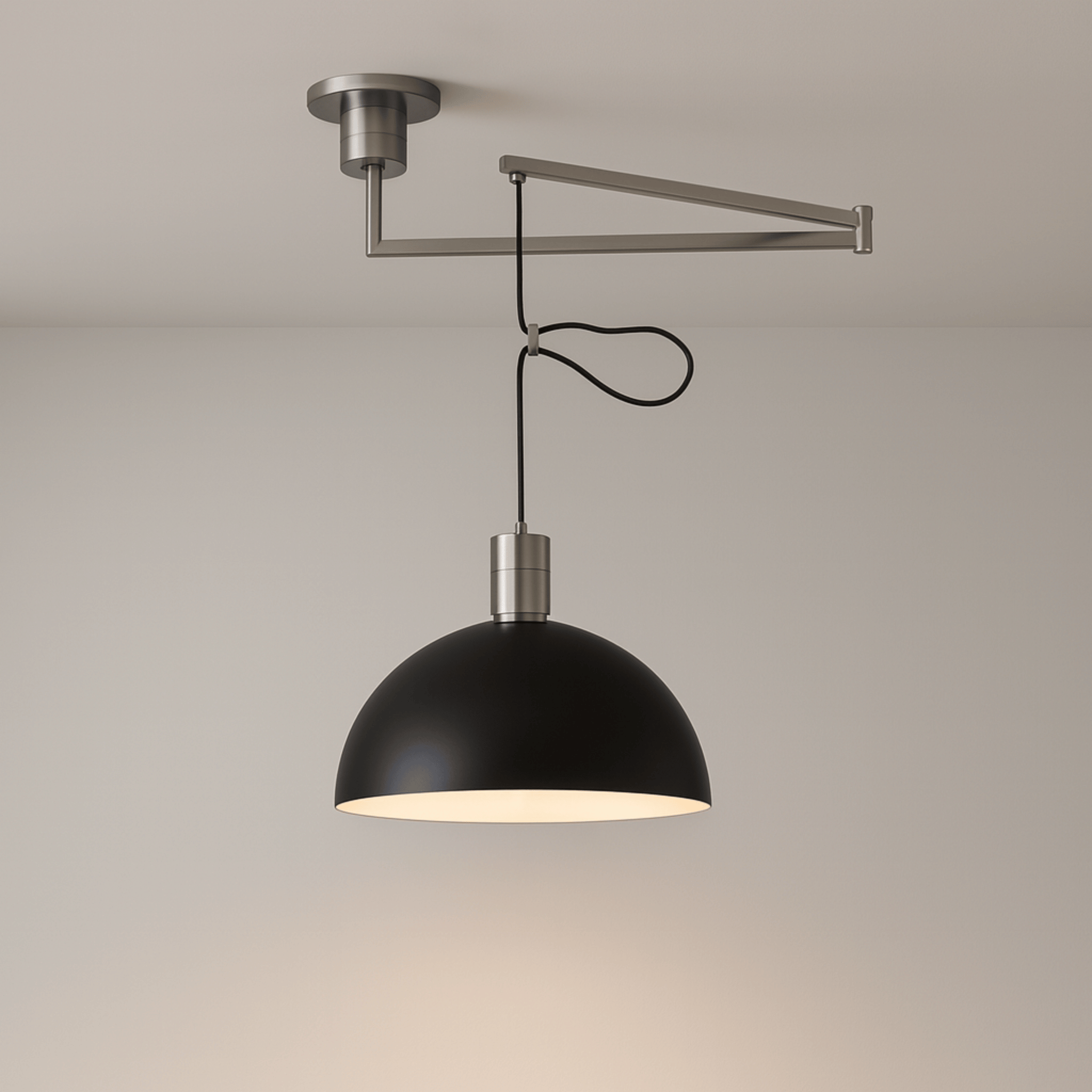 Nordlumea – Lampada a sospensione con braccio oscillante regolabile