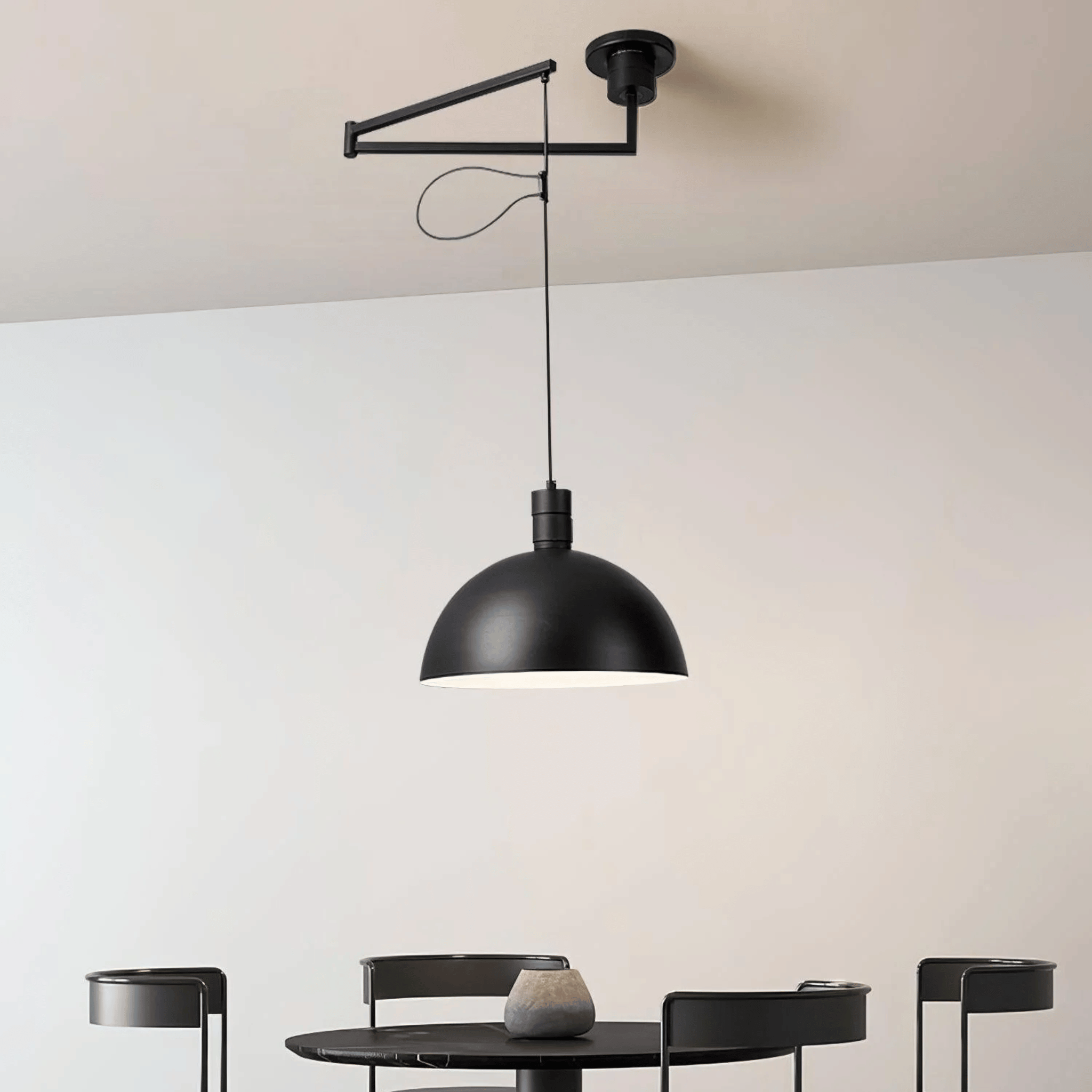 Nordlumea – Lampada a sospensione con braccio oscillante regolabile