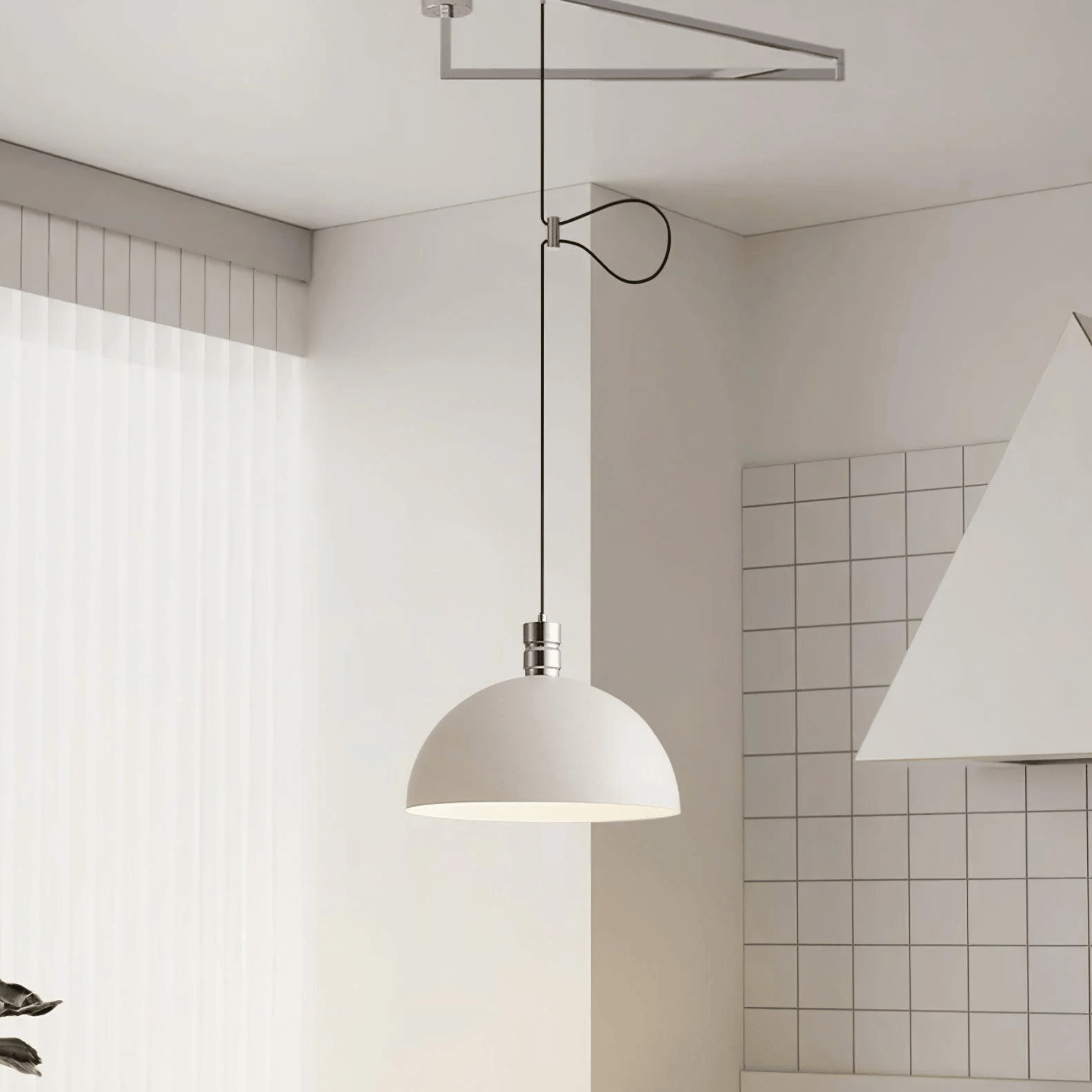 Nordlumea – Lampada a sospensione con braccio oscillante regolabile