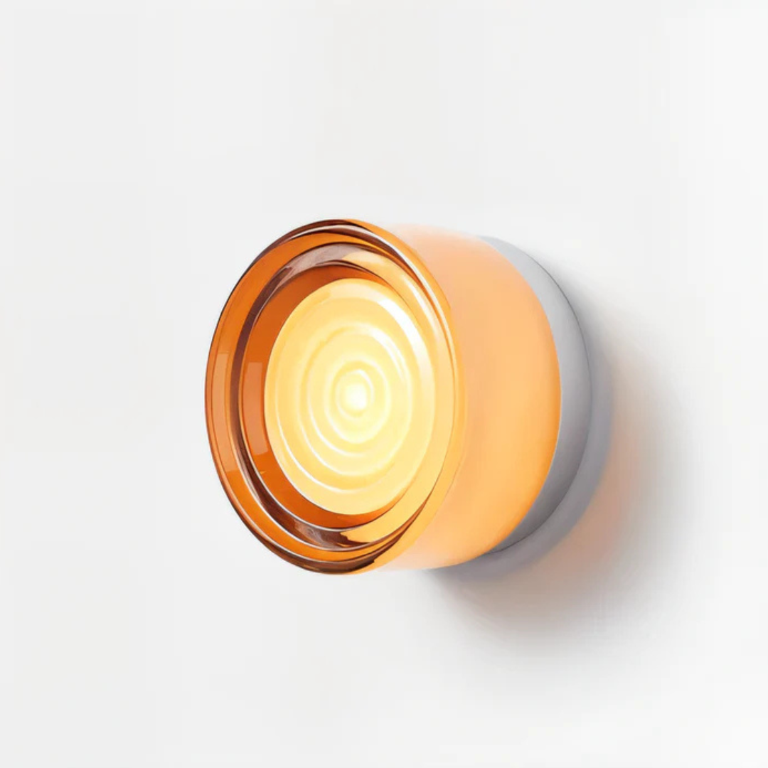 Round Glass LED Wall Sconce Modern Minimalist Hardwired - Image 14