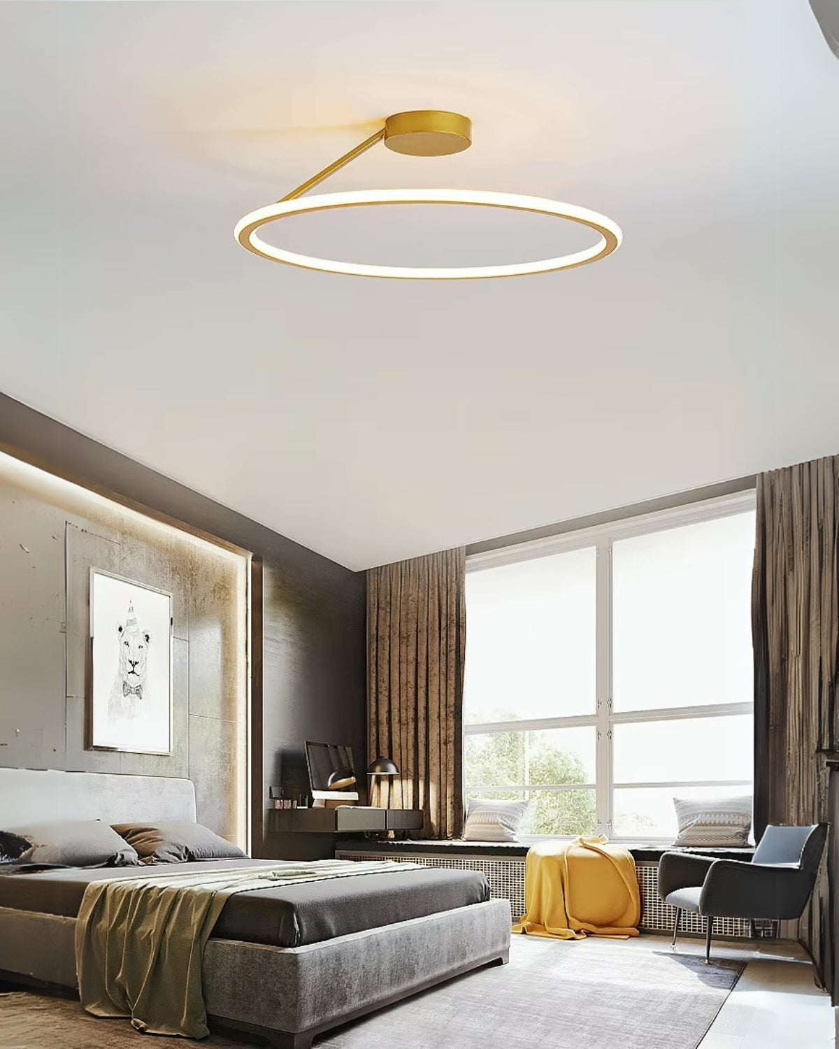 Ovreon – Lampada da Soffitto LED Tri-Color Le Halo