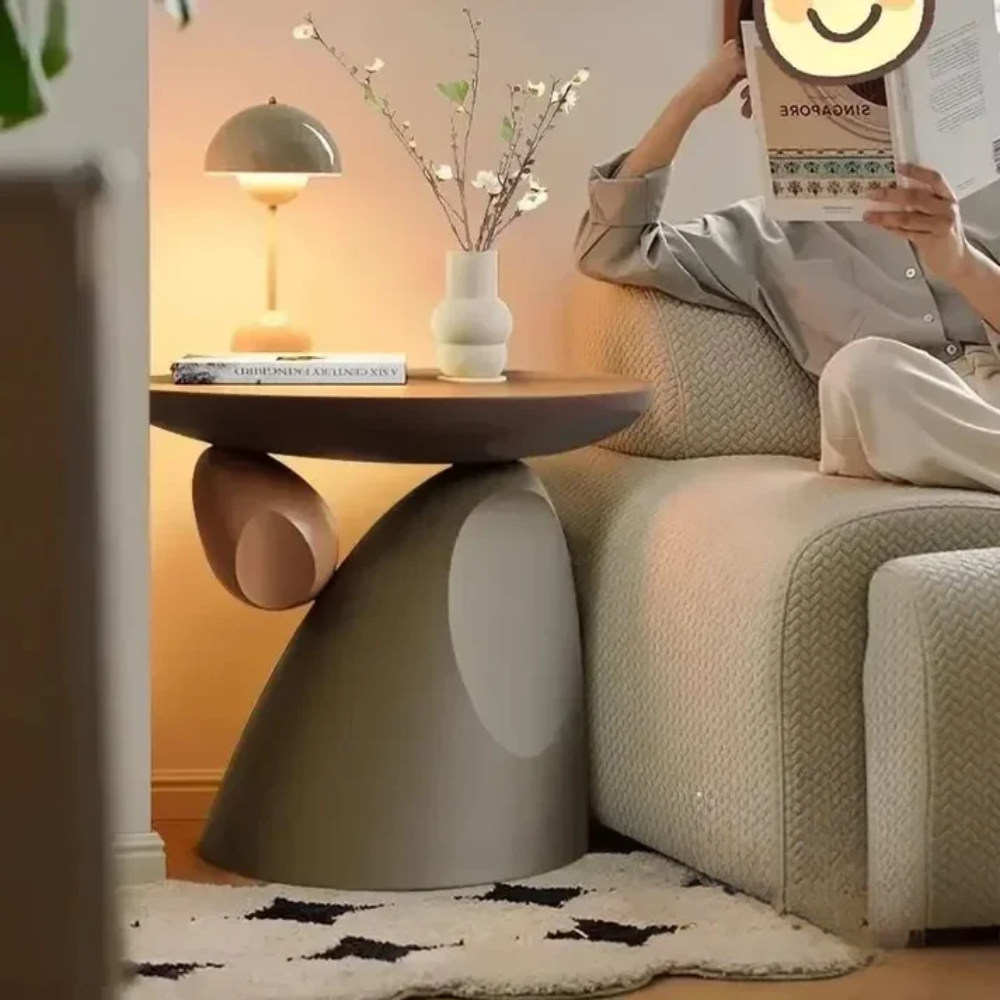 Modern Side Table Storage Luxury Living Room Accent - Image 3